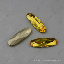 Grânulos de jóias de pedras de strass amarelo